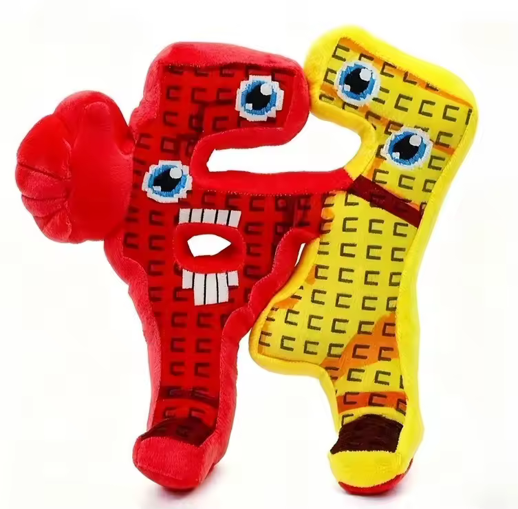 67 (six-seven) Italian Brainrot Plush Toy - red