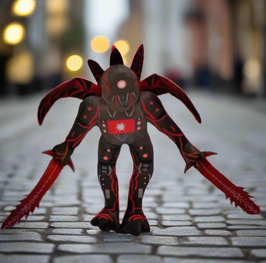 Skibidi Toilet Upgraded Red Tri-Titan Plush Toy