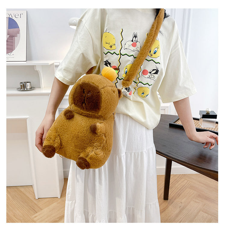 Capybara Plush Backpack