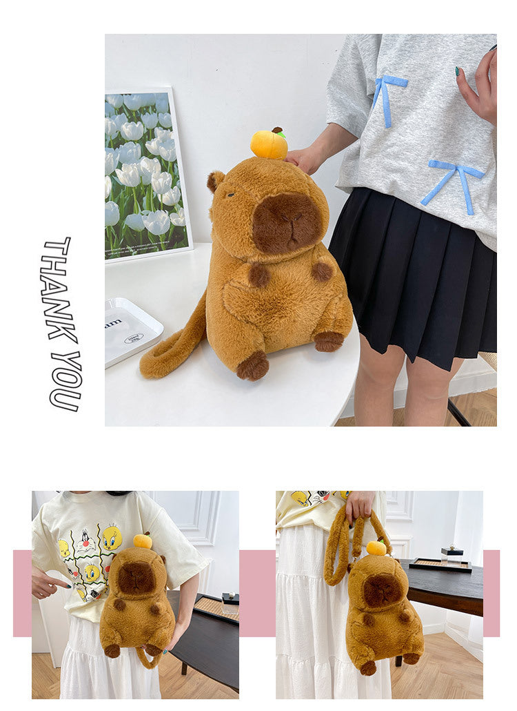 Capybara Plush Backpack