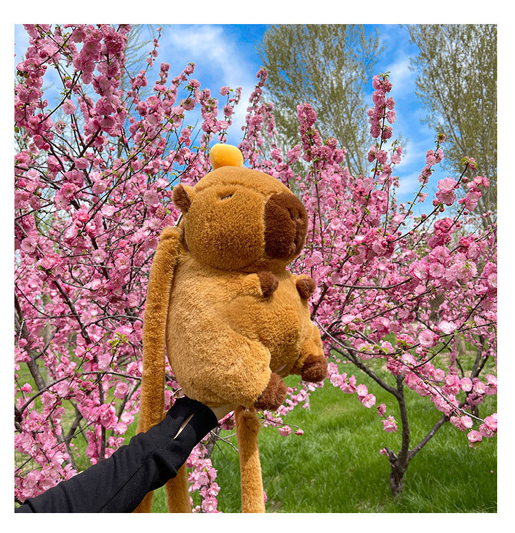 Capybara Plush Backpack