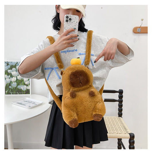 Capybara Plush Backpack