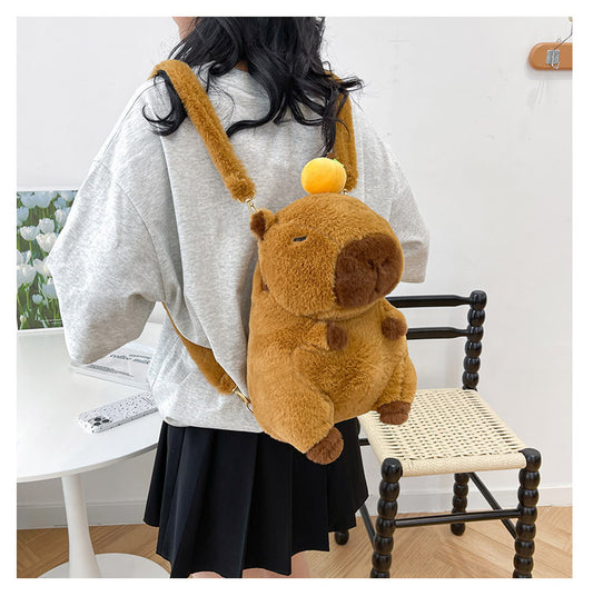 Capybara Plush Backpack