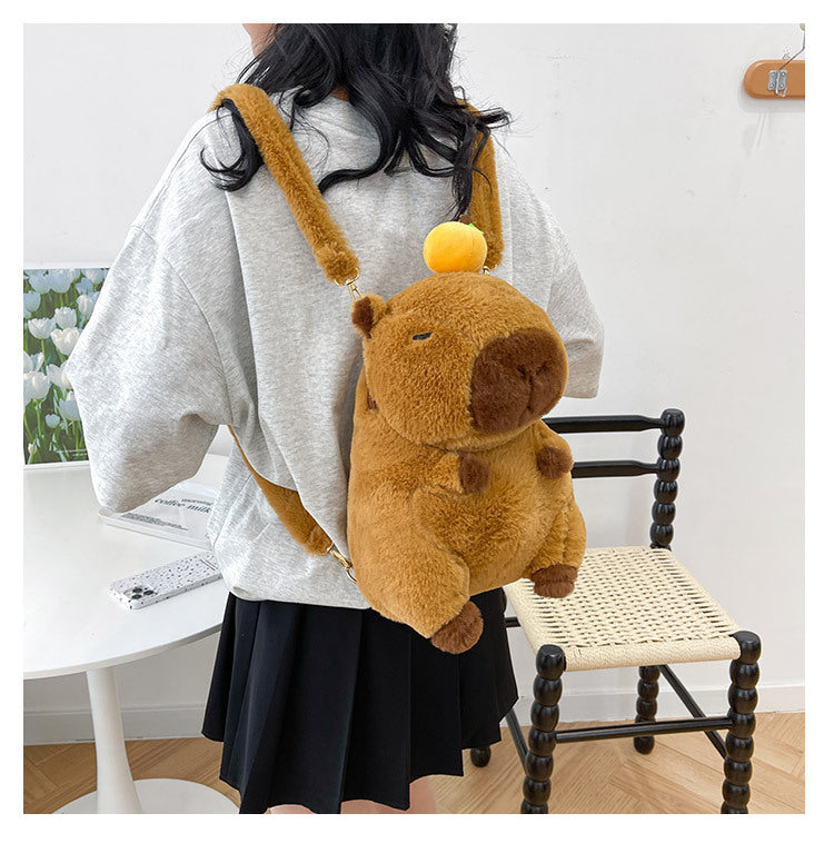 Capybara Plush Backpack