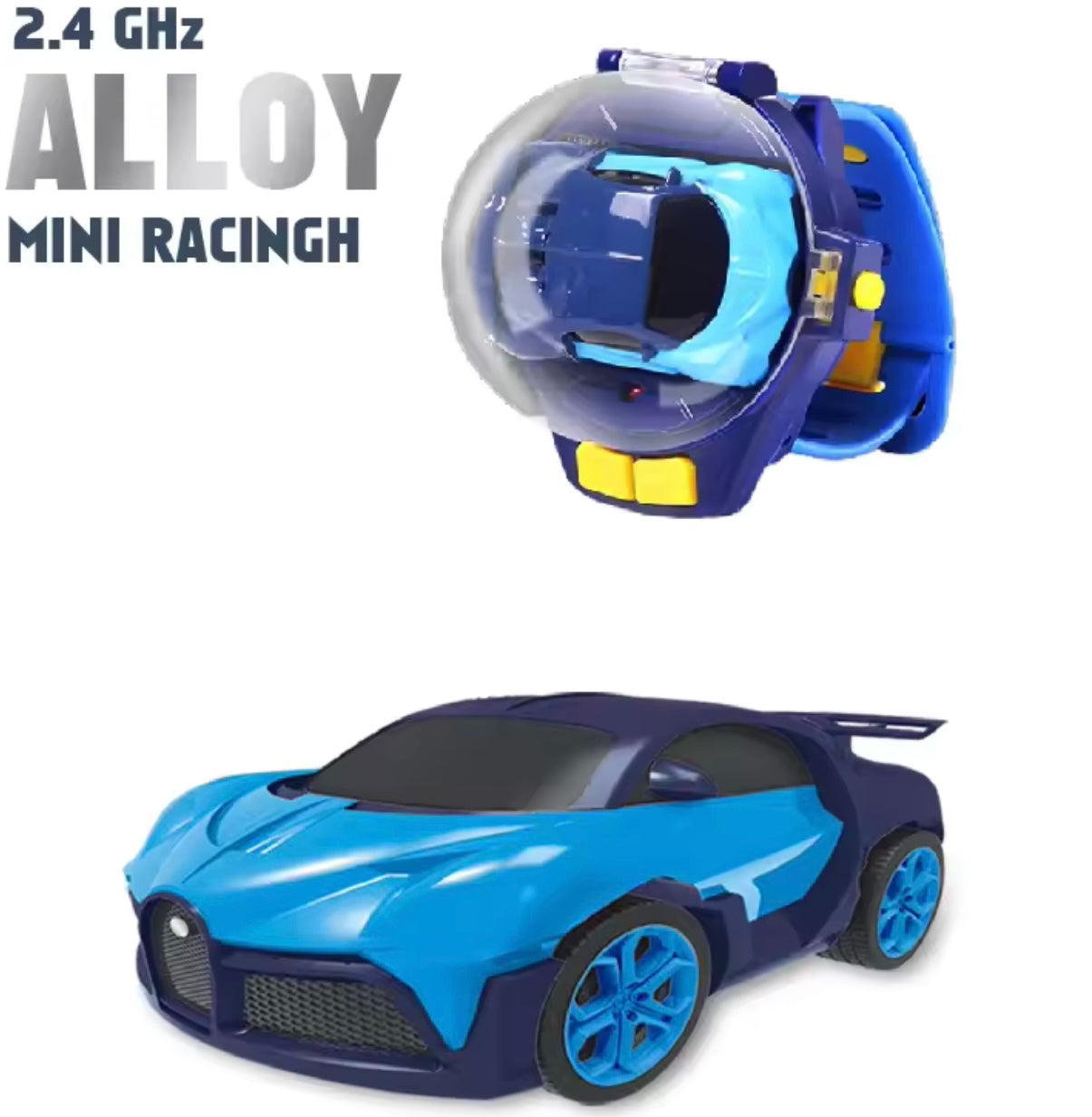 Mini RC Car Watch-Blue