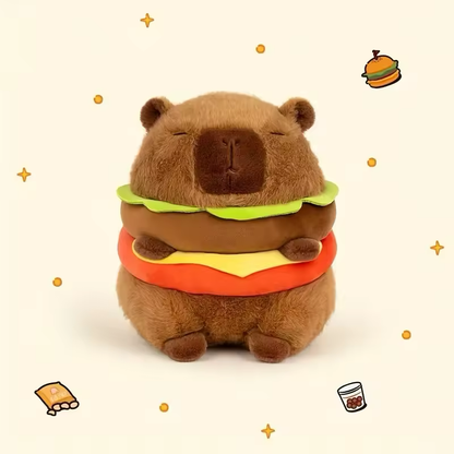 Capybara Plush Toy Hamburger