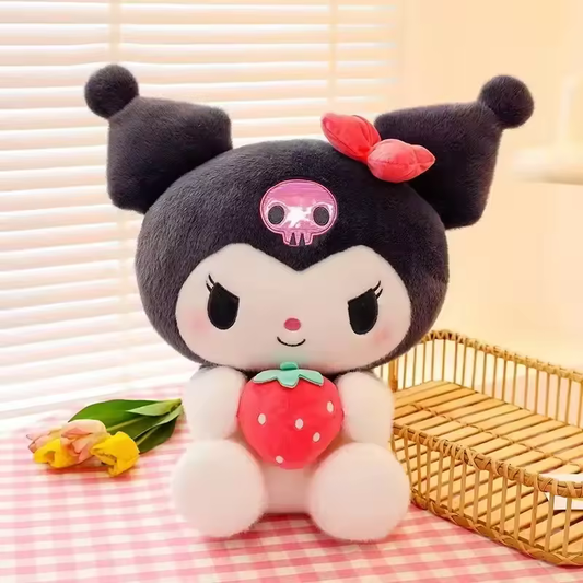 Kuromi with Strawberry – Cute & Soft Plush Toy!