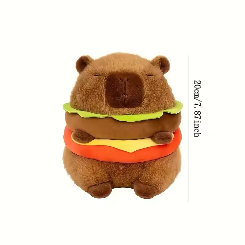 Capybara Plush Toy Hamburger