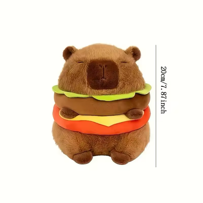 Capybara Plush Toy Hamburger