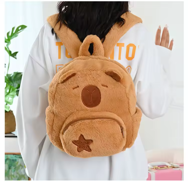 Capybara Plush Bag