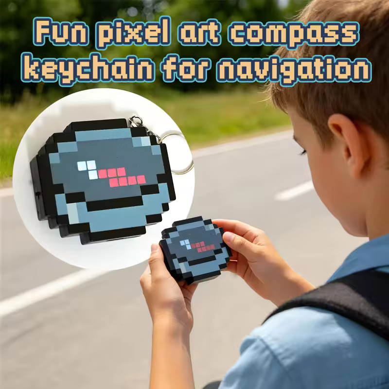 Smart Minecraft LED Compass – Real Moving Pixel Navigator