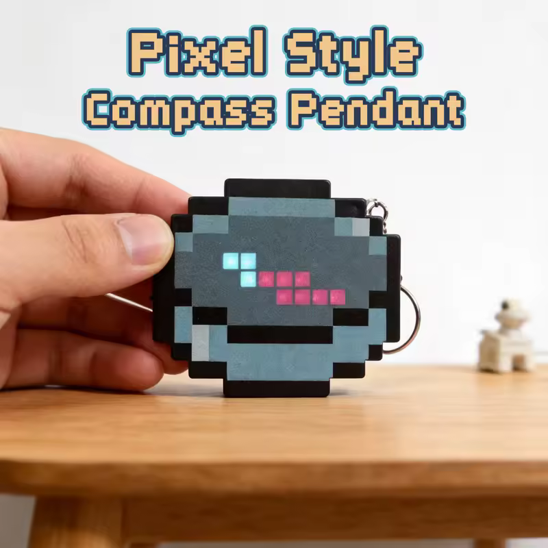 Smart Minecraft LED Compass – Real Moving Pixel Navigator