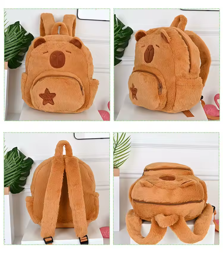 Capybara Plush Bag