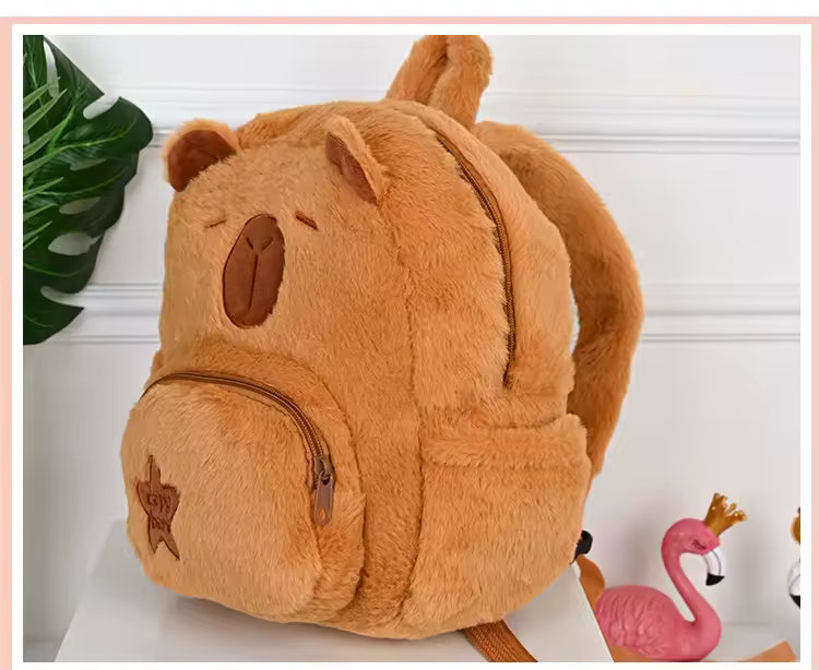 Capybara Plush Bag