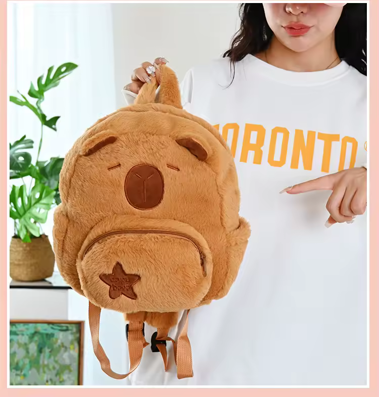 Capybara Plush Bag