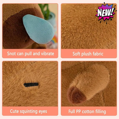 Capybara Plush Toy With Cute Snot Soft Stuffed